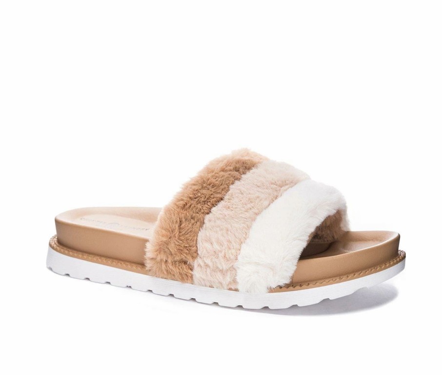 Flat Sandals * | Women'S Chinese Laundry Treat Cozy Slide Sandals