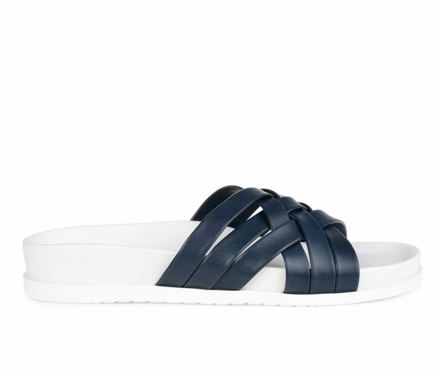 Footbed Sandals * | Women'S Journee Collection Marina Slide Sandals