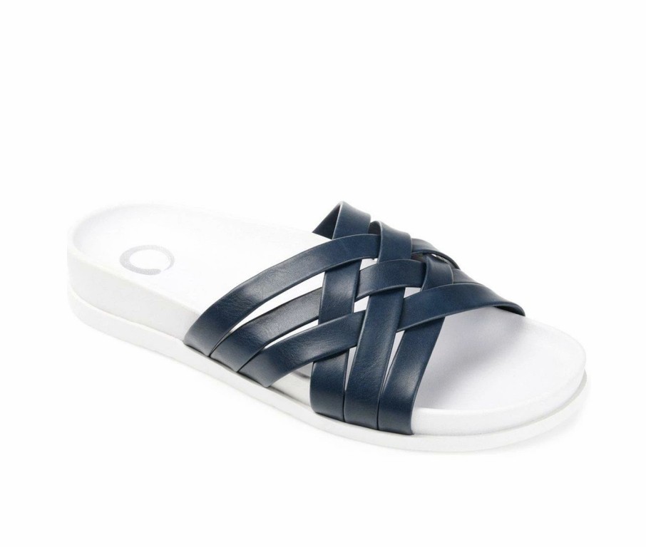 Footbed Sandals * | Women'S Journee Collection Marina Slide Sandals