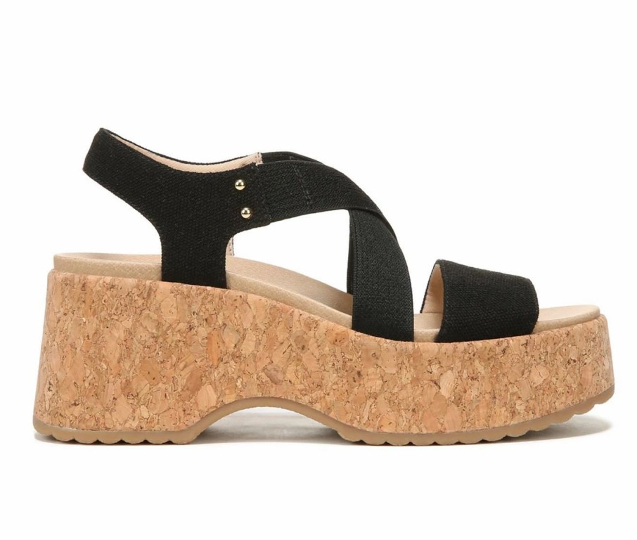 Platform Sandals * | Women'S Dr. Scholls Dottie Cork Wedge Sandals