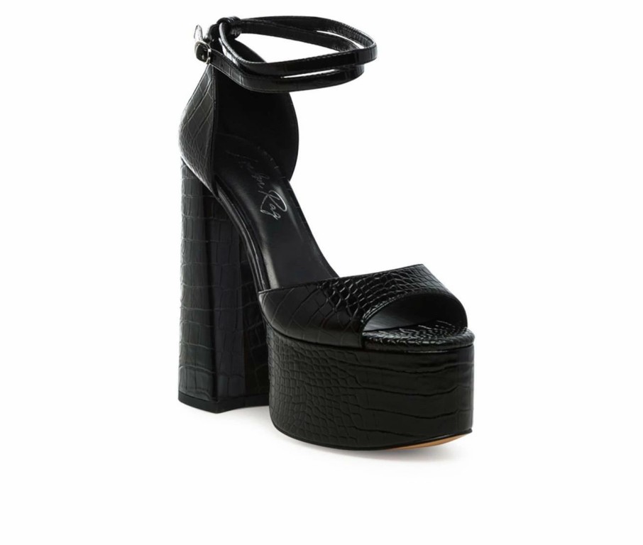 Platform Sandals * | Women'S London Rag Alice Block Heel Platform Sandals