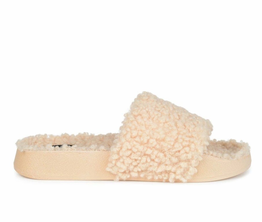 Flat Sandals * | Women'S Journee Collection Haimi Cozy Slide Sandals