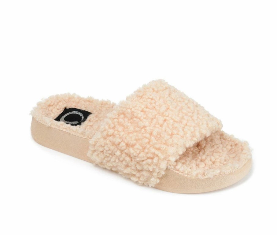 Flat Sandals * | Women'S Journee Collection Haimi Cozy Slide Sandals