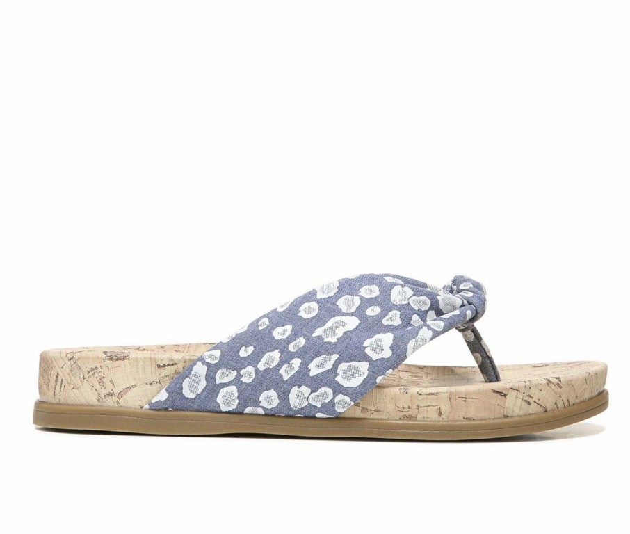 Footbed Sandals * | Women'S Lifestride Happy Print Footbed Sandals