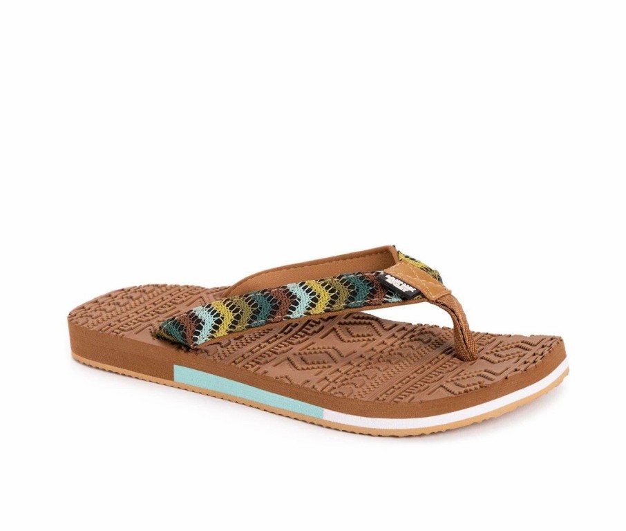 Flip-Flops * | Women'S Muk Luks Sand Dune Flip-Flops