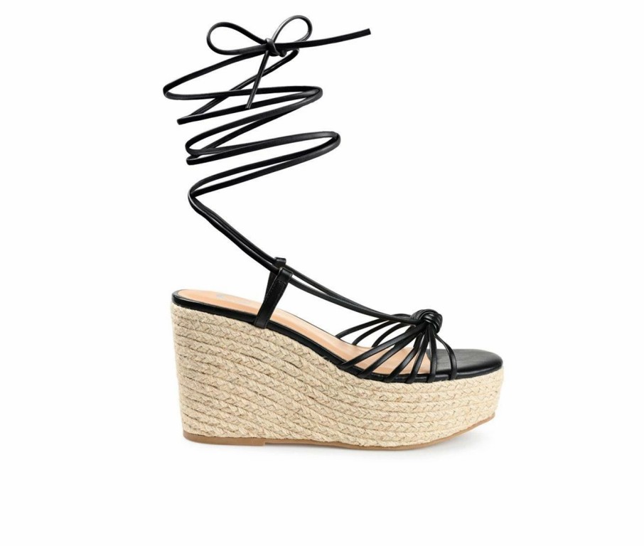 Platform Sandals * | Women'S Journee Collection Catalinn Espadrille Platform Wedges