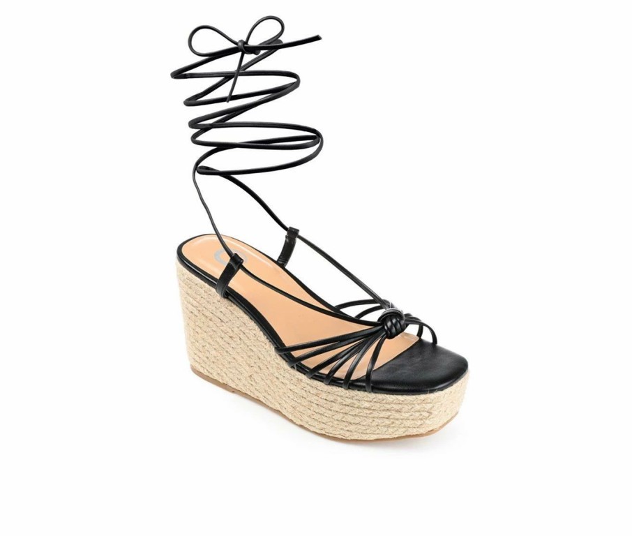 Platform Sandals * | Women'S Journee Collection Catalinn Espadrille Platform Wedges