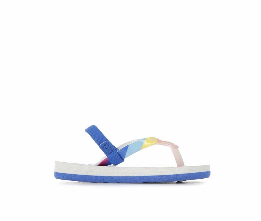 Flip-Flops * | Girls' Roxy Toddler Pebbles Vi Flip-Flops