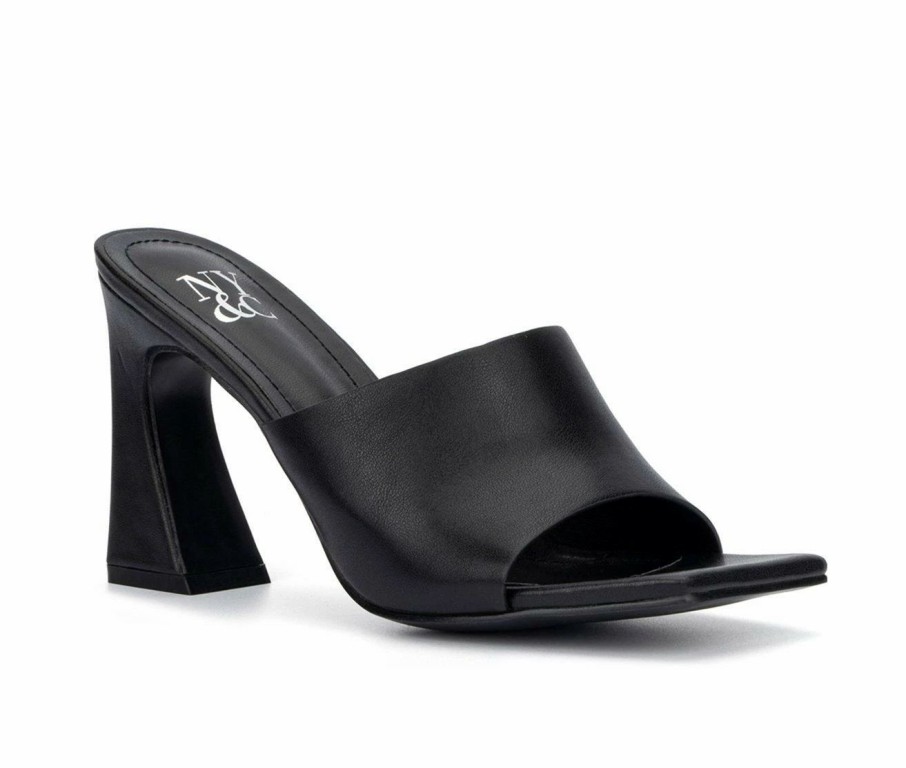 Heeled Sandals * | Women'S New York And Company Christy Dress Sandals