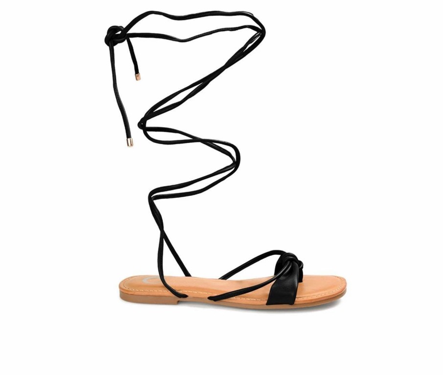 Flat Sandals * | Women'S Journee Collection Jiyrie Tie Up Sandals