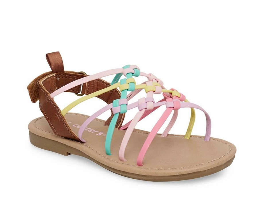 Flat Sandals * | Girls' Carters Toddler & Little Kid Edina 2 Sandals