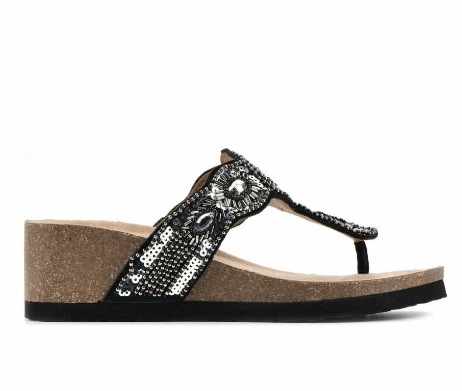 Footbed Sandals * | Women'S White Mountain Blast Wedge Footbed Sandals