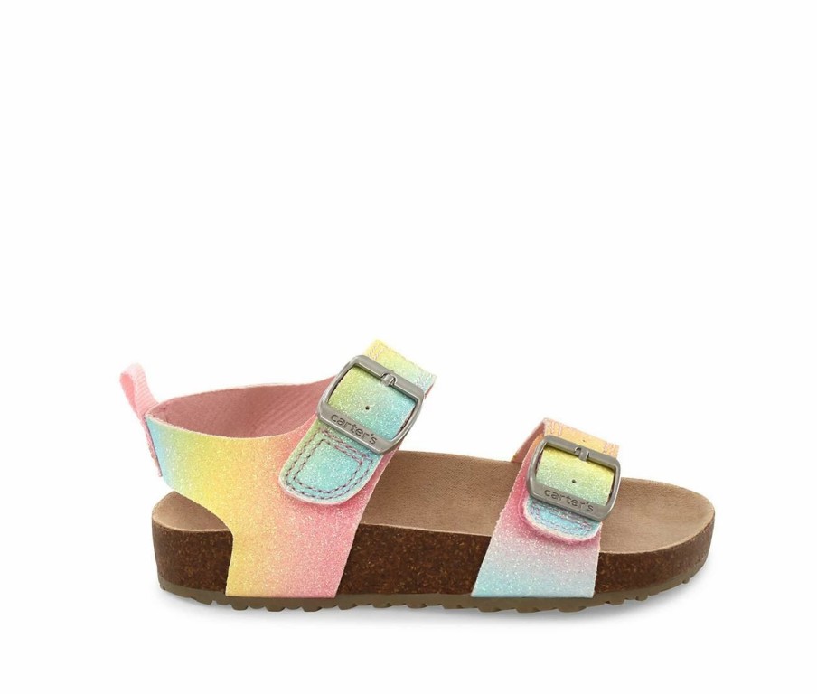 Flat Sandals * | Girls' Carters Toddler & Little Kid Duncan Footbed Sandals