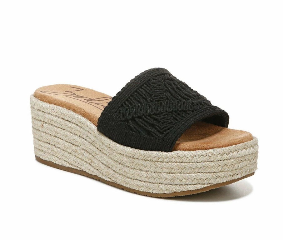 Espadrille Sandals * | Women'S Zodiac June Crochet Platform Wedge Sandals