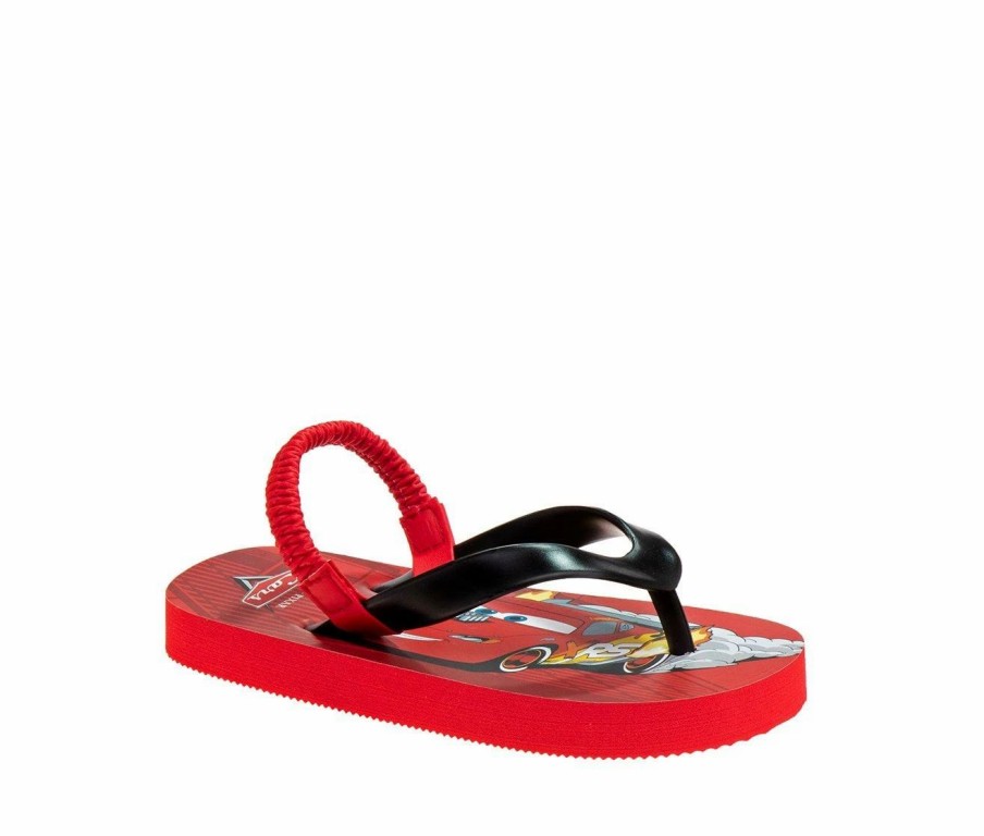 Flip-Flops * | Boys' Disney Toddler & Little Kid Cars Back Strap Flip Flops