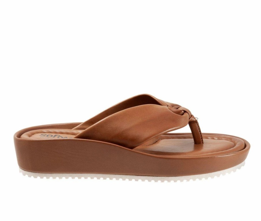 Flip-Flops * | Women'S Softwalk Eliza Wedge Flip-Flops