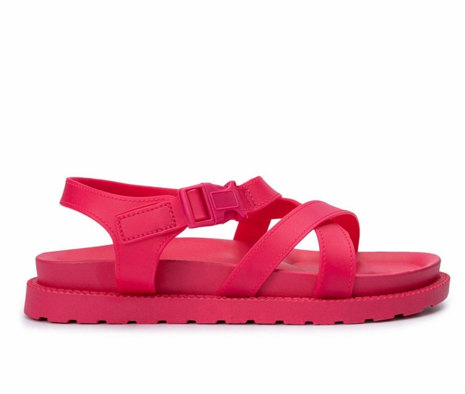 Footbed Sandals * | Women'S Olivia Miller Tessa Strappy Footbed Sandals