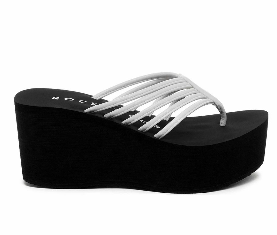 Platform Sandals * | Women'S Rocket Dog Crushcage Platform Flip-Flops