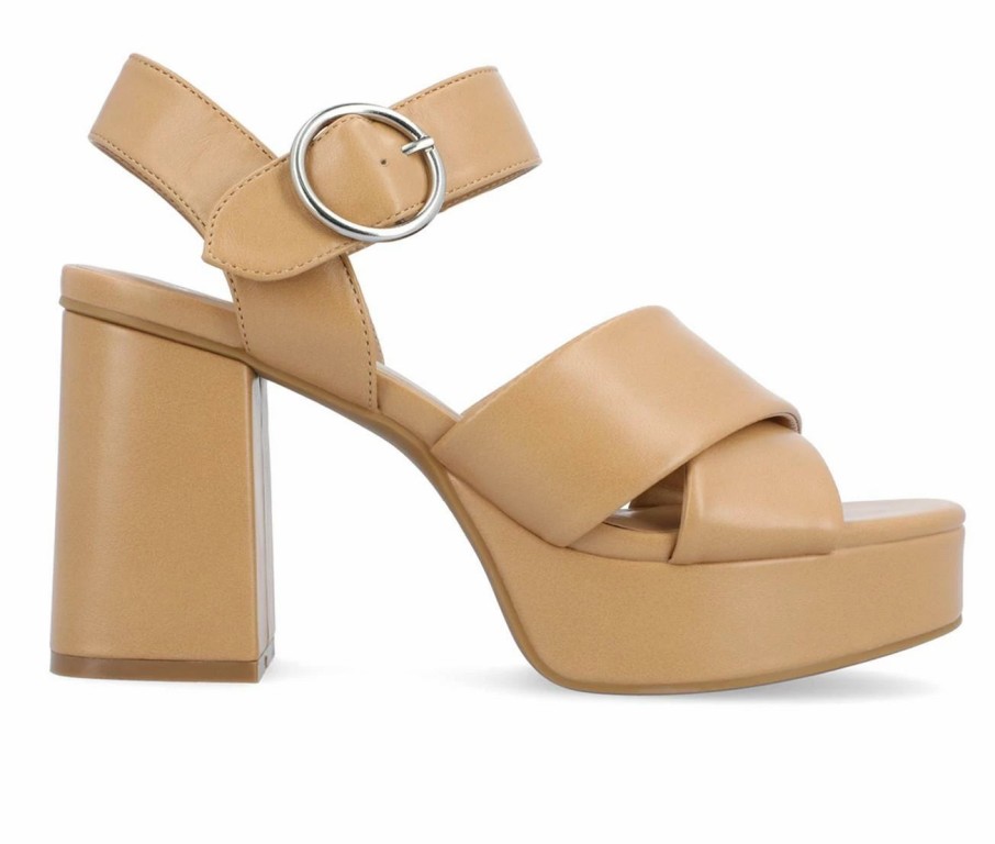 Platform Sandals * | Women'S Journee Collection Akeely Platform Dress Sandals