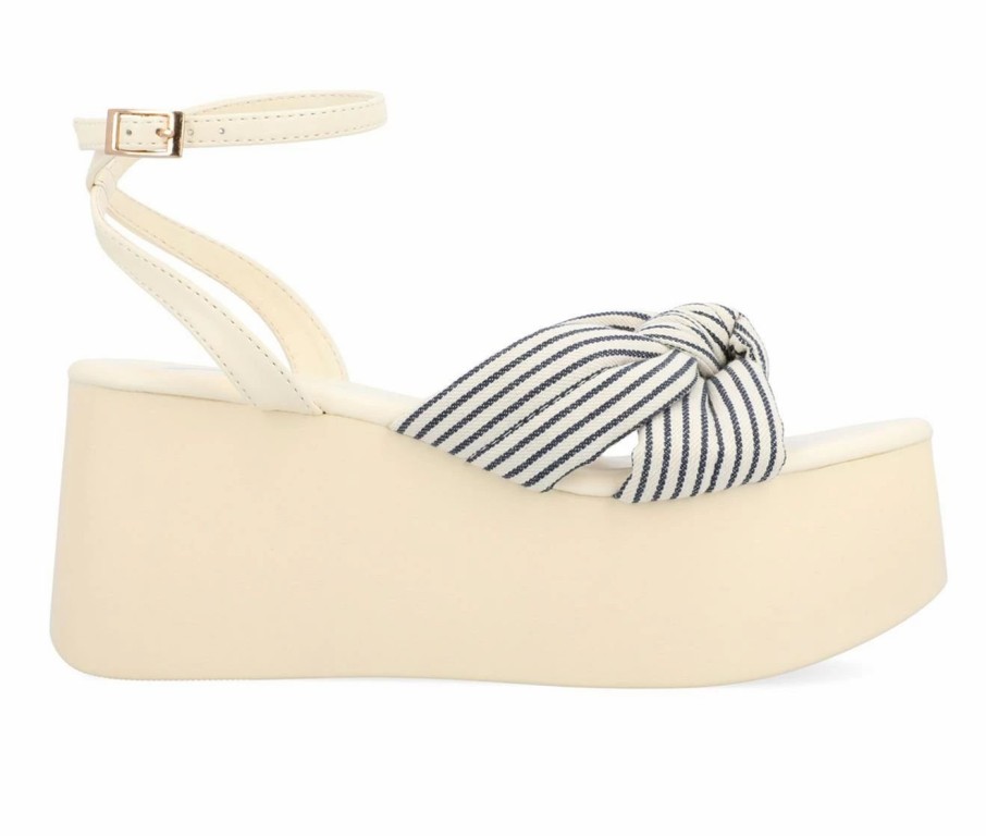 Platform Sandals * | Women'S Journee Collection Lailee Platform Wedge Sandals