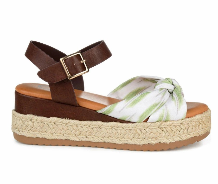 Platform Sandals * | Women'S Journee Collection Adriann Espadrille Wedge Sandals