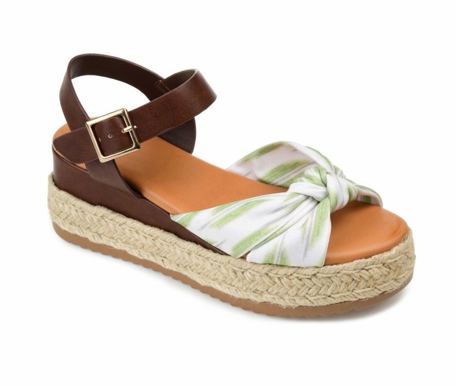 Platform Sandals * | Women'S Journee Collection Adriann Espadrille Wedge Sandals