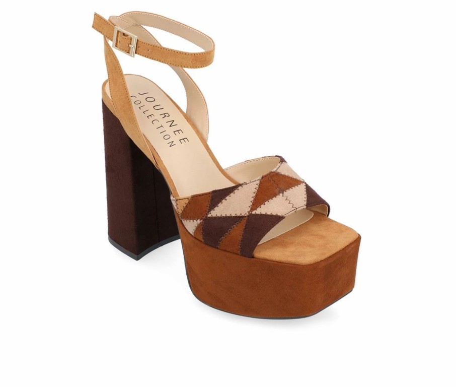 Platform Sandals * | Women'S Journee Collection Asherby Platform Dress Sandals