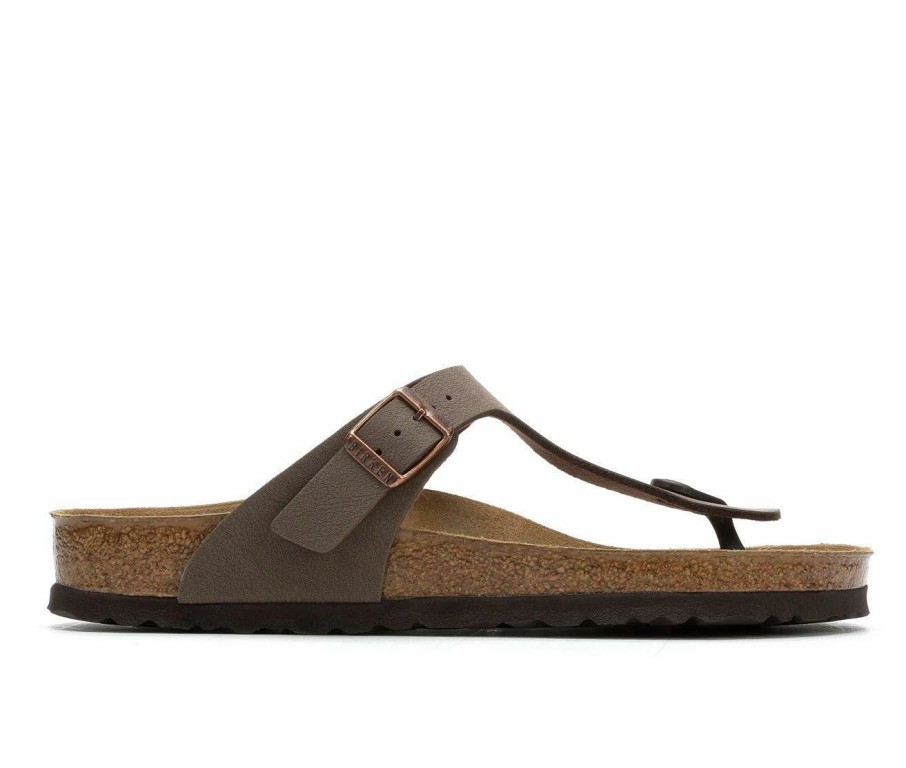 Footbed Sandals * | Women'S Birkenstock Gizeh Leather Footbed Sandals