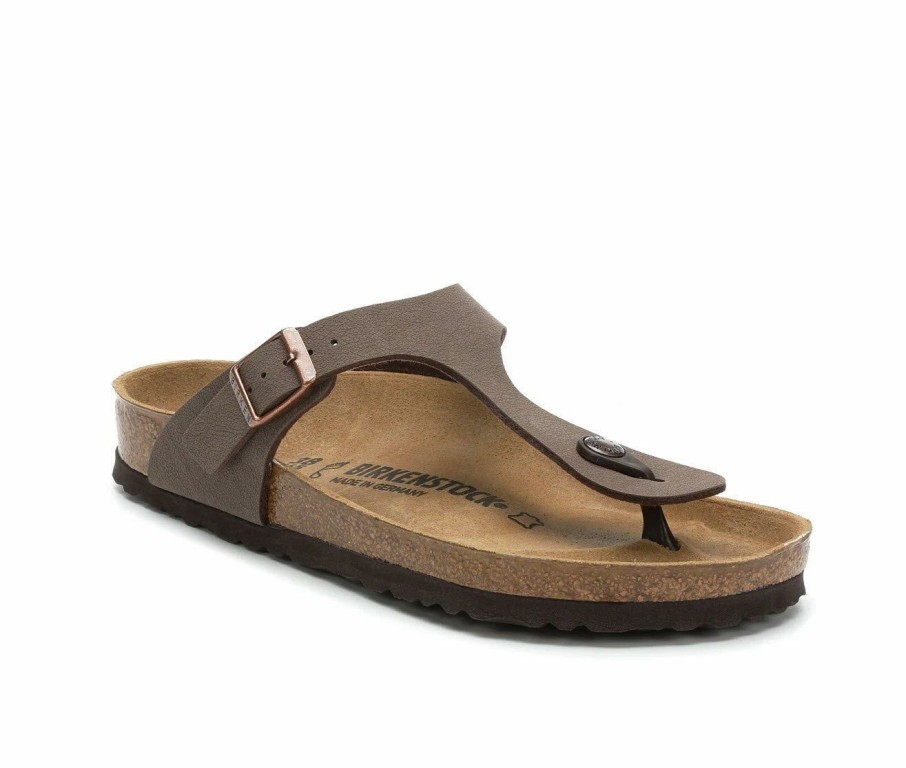 Footbed Sandals * | Women'S Birkenstock Gizeh Leather Footbed Sandals